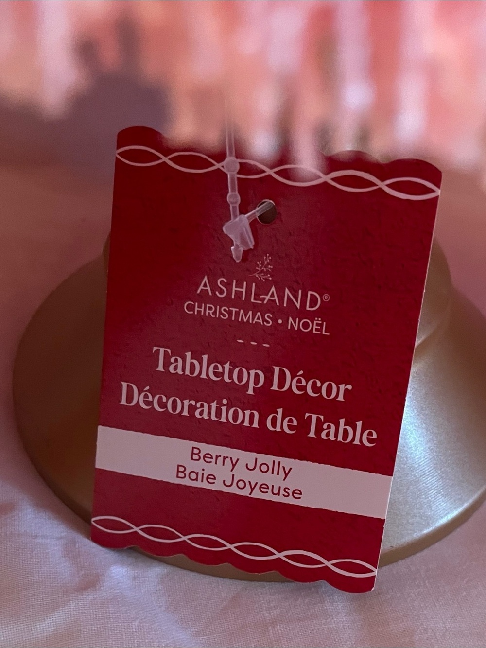 NWT 3 Ashland Berry Jolly Tassel Tabletop Trees w/ gold star - Picture 7 of 10